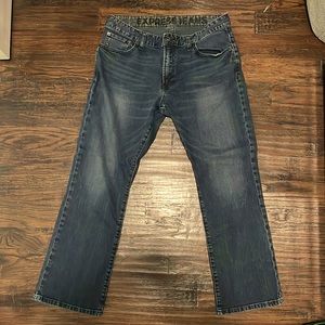 Express blue jeans 34x30